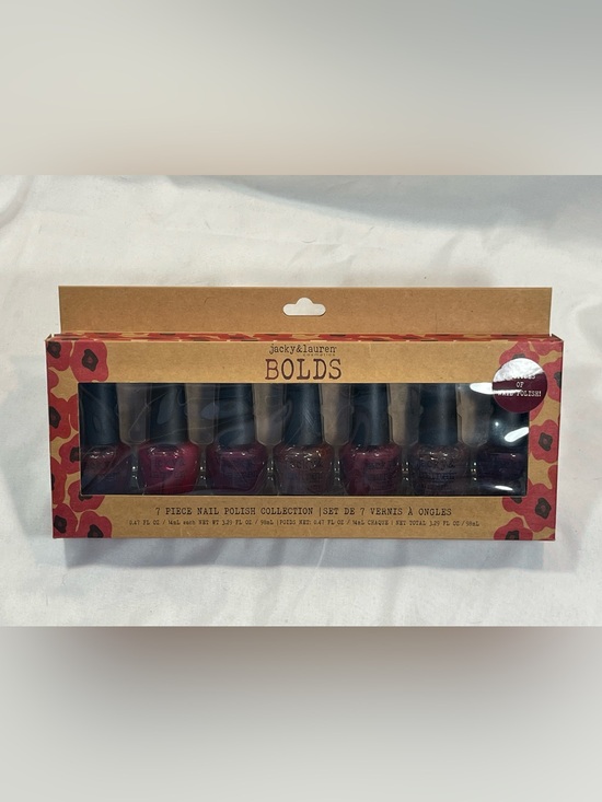 jacky & lauren Other - NIB - Jacky & Lauren BOLDS 7-Piece Acrylic Nail Polish Set - Deep Reds